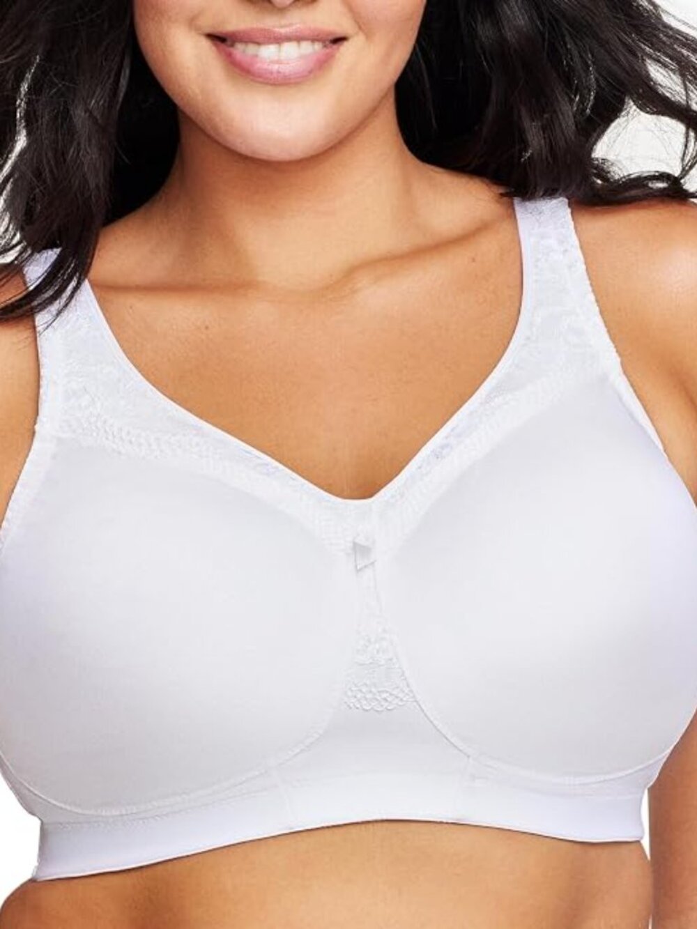 Glamorise ✨ 1007 MagicLift Seamless Firm Support Bra 38G NWOT White